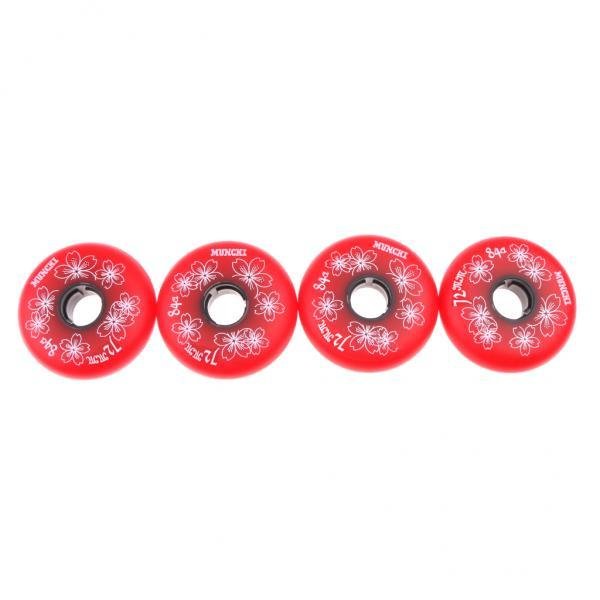 MagiDeal 4 Pieces Inline Roller Hockey Fitness Skate Replacement
Wheel 84A 72mm Red - intl