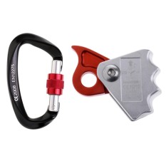 MagiDeal Safety Outdoor Rock Climbing Tree Arborist Caving Rescue 15KN Rope Grab Protecta with 25KN Screwgate Locking Carabiner – intl