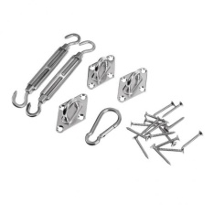 MagiDeal Nắng Cánh Buồm Tán Thép không gỉ Phần Cứng Bộ-Turnbuckle Miếng Lót Mắt-quốc tế
