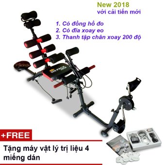 Máy tập bụng đa năng New Six Pack Care New 2018 + Tặng máy vật lýtrị liệu 4 miếng dán
