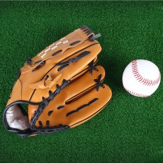 Outdoor Sports Brown Practice Left Hand Softball Equipment Baseball Glove (10.5) – intl