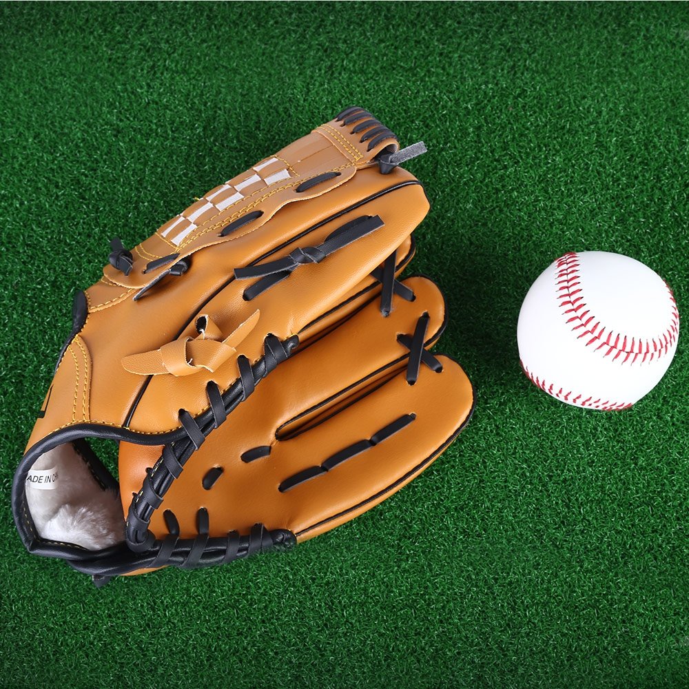 Outdoor Sports Brown Practice Left Hand Softball Equipment Baseball Glove (10.5) - intl