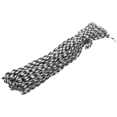 Vòng tay sinh tồn paracord 550 Dây Dù Dây Buộc Dây Mil Spec 100FT Sinh Tồn Dây (Màu Đen)-quốc tế