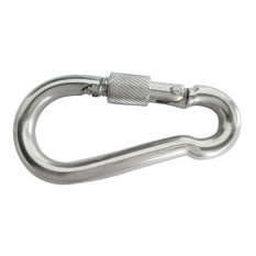 Lò Xo Bằng Thép Không Gỉ Ốp Móc Kẹp Carabiner Mùa Xuân Khóa Dây Kẹp Móc Khóa (M6)-quốc tế