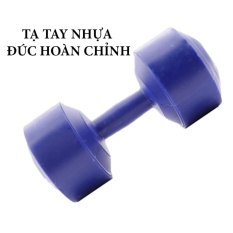 Tạ tay nhựa đúc hoàn chỉnh 5kg (Xanh dương)