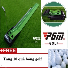 Thảm tập golf trong nhà loại 3m chiều dài có rãnh trả bóng về