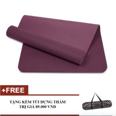 Thảm tập Yoga Zera TPE 1 lớp 8mm (Tím)