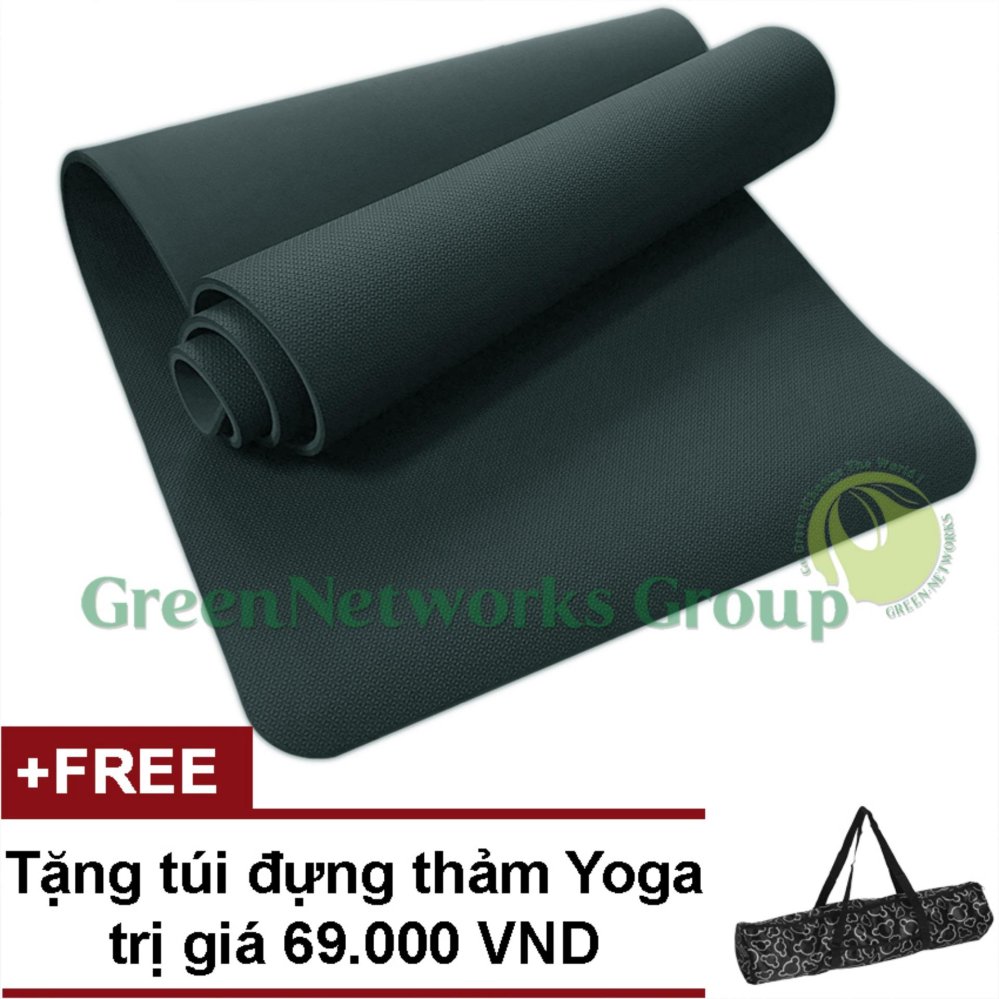 Thảm tập Yoga TPE cao cấp Zera GnG 8mm 2 lớp + Tặng túi đựng thảm