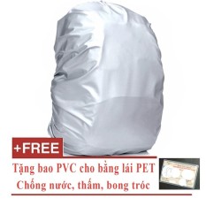 Túi trùm balo, vali chống mưa, chống bụi Joyce Vo JV135 (cho balo, vali từ 15 đến 30 lít) + tặng free bằng lái xe dạng PET dẻo trong