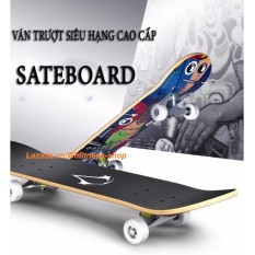 Ván trượt mặt nhám đen bánh cao su trong cao cấp 2018 – KAMA