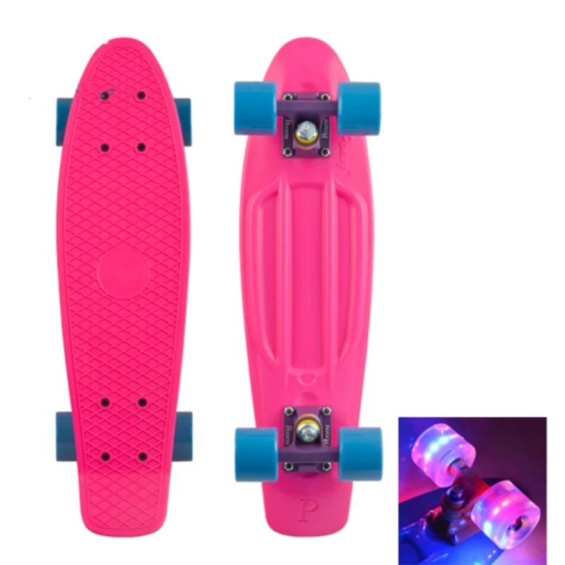 Giá bán Ván trượt nhựa Skateboard Penny cỡ lớn (Bánh xe có đèn LED)