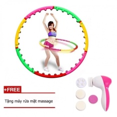 Vòng lắc eo giảm cân hoạt tính + Tặng máy rửa mặt massage 5 trong 1