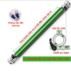 Xà đơn gắn cửa 80-130cm chốt chống xoay – KAMA