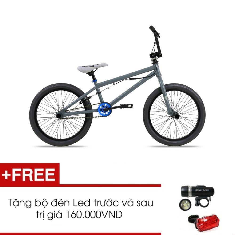 Xe đạp địa hình Jett Brooklyn Gray 2016 + Tặng 1 bộ đèn Led trước và sau
