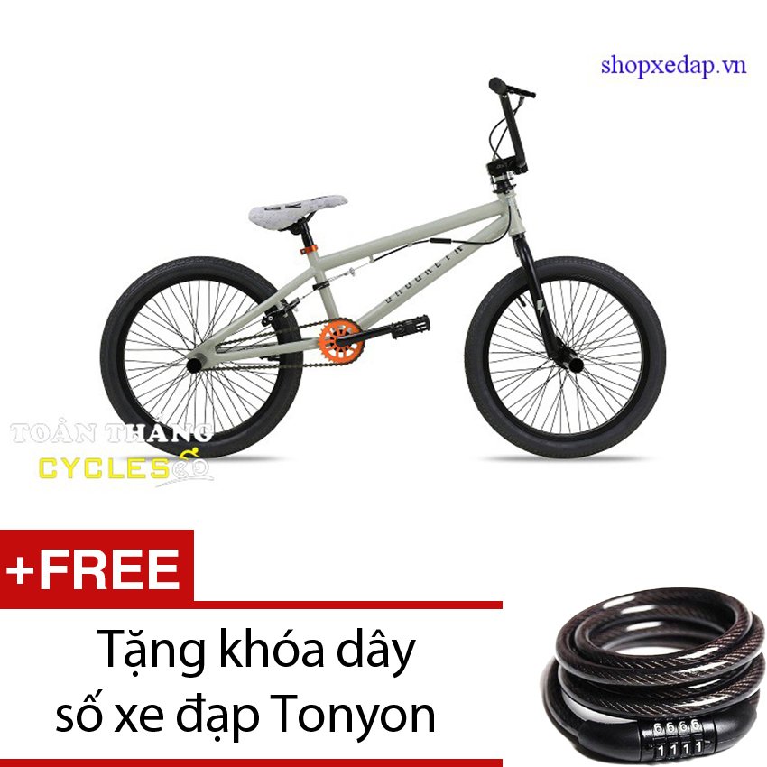 Xe đạp địa hình Jett Brooklyn Mill 2016 (Trắng) + Tặng khóa dây số xe đạp Tonyon