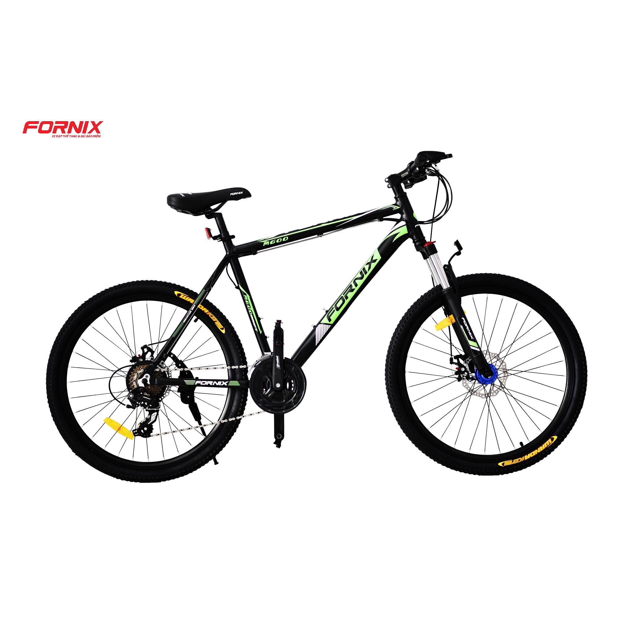 Xe đạp địa hình thể thao Fornix M600 (Đen xanh lá)
