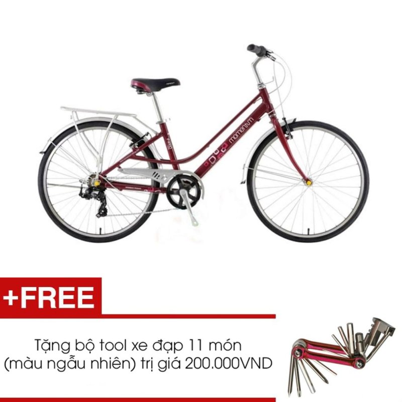 Mua Xe đạp GIANT MOMENTUM INEED 1500 (Đỏ) + Tặng 1 bộ Tool xe đạp 11 món màu sắc ngẫu nhiên