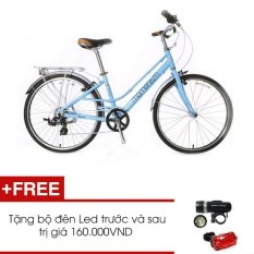 Xe đạp GIANT MOMENTUM INEED 1500 (Xanh) + Tặng 1 bộ đèn Led trước và sau