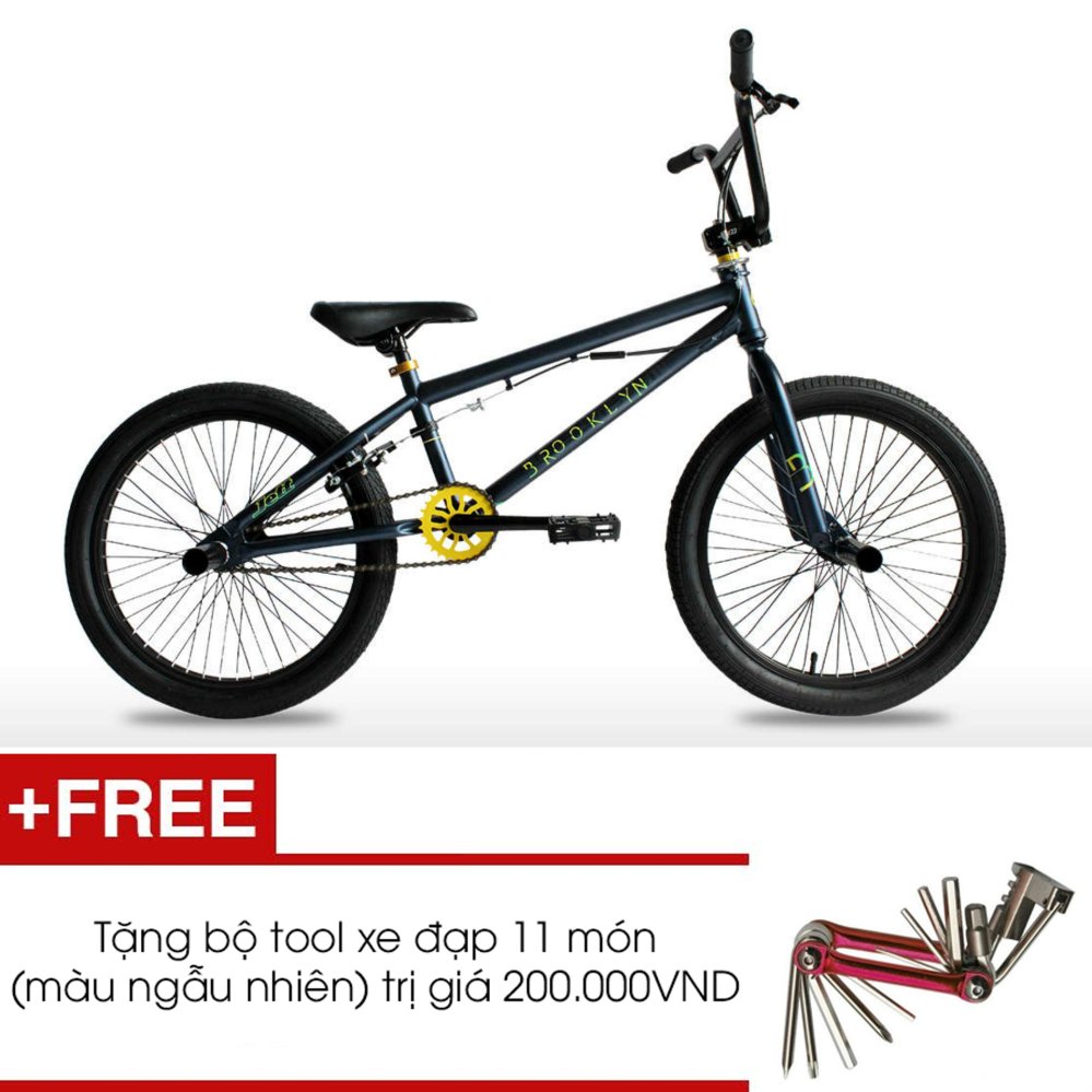 Xe đạp JETT BMX Brooklyn 2015 (Xanh đen) + Tặng 1 bộ Tool xe đạp 11 món màu sắc ngẫu nhiên