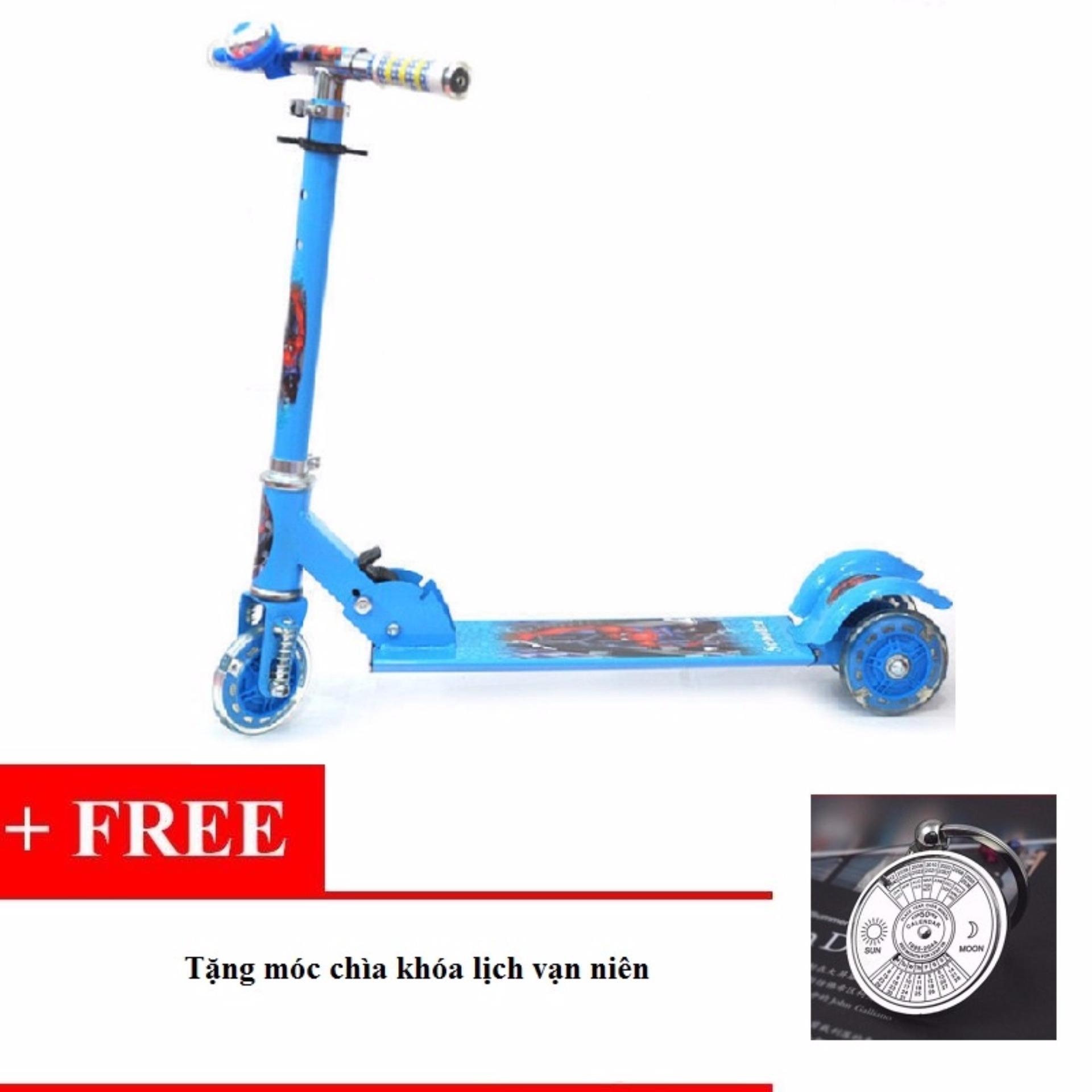 Xe Scooter 3 Bánh Cho Bé Giá Rẻ + Tặng Kèm Móc Chìa Khóa Lịch Vạn Niên