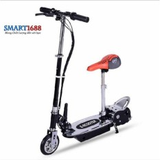 Xe scooter điện E-Scooter 15km/h, tải trọng 80kg, 120w chất liệu cao cấp (Đen)