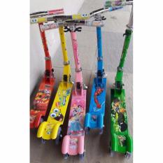 Xe trược Scooter 3 bánh phát sáng, có chuông (ĐỎ)