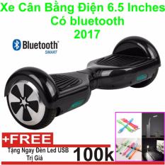 Xe Tự cân bằng điện 6.5 inches Có bluetooth 2017(Đen) + Đèn Led USB-Hàng Nhập Khẩu