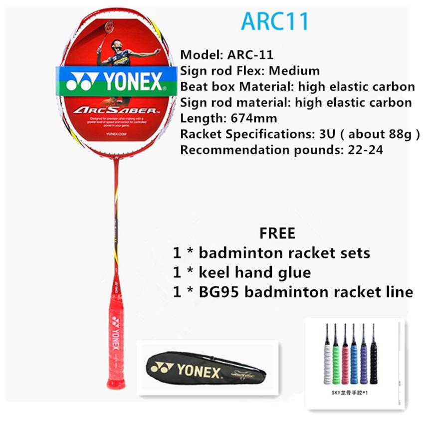 PHÔI VỢT CẦU LÔNG YONEX ARC-11 Full Carbon Đơn Cầu 22-24Lbs Thích Hợp cho Nghiệp Dư và Người Mới Bắt...