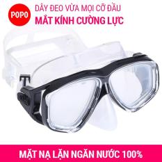Kính lặn, mặt nạ lặn biển mắt kính cường lực cao cấp, ngăn nước tuyệt đối POPO Collection