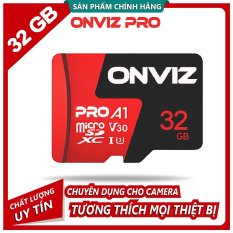 Thẻ nhớ MicroSDHC Onviz Pro 32GB Chính hãng Class 10 – U3 Chuyên dụng cho camera wifi camera hành trình điện thoại loa đài