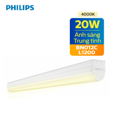 Đèn tường Philips LED BN012C T8 20W – Kích thước 1.2m – Ánh sáng trắng / trung tính / vàng