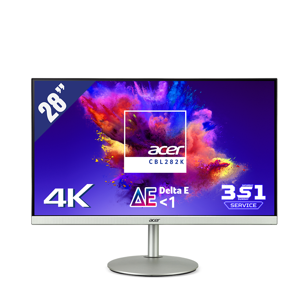 Màn hình LCD Acer CBL282K 28″ (UHD, 3840×2160/60Hz/ IPS / 4ms/ 2xHDMI + Displayport, 2xSPK)