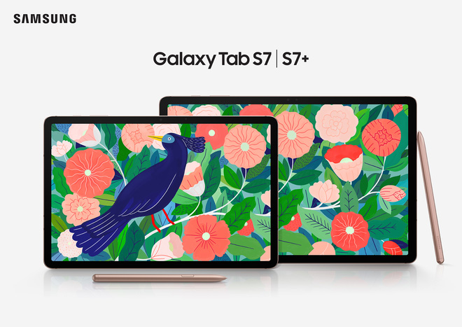 Máy tính bảng Samsung Galaxy Tab S7+ (S7 Plus) Tặng kèm Bao bàn phím - Hàng chính hãng.