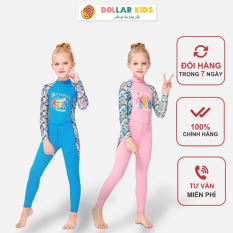 Đồ Bơi Bé Gái Size Đai, Bộ Bơi Trẻ em D20_BƠI DÀI TAY+QUẦN DÀI SUMMER SEA SIZE – Dollarkids