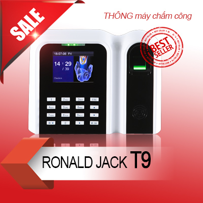 Máy chấm công vân tay RONALD JACK T9 - CÔNG SUẤT THẤP