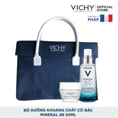 Bộ sản phẩm Dưỡng Chất (Serum) Giàu Khoáng Chất Vichy Mineral 89 50ml Giúp Da Sáng Mịn Và Căng Mượt