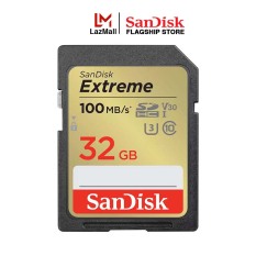 Thẻ nhớ SDHC SanDisk Extreme U3 V30 32GB 100MB/s SDSDXVT-032G-GNCIN
