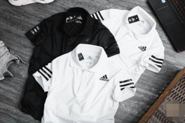 Áo thun thể thao Adidas Poly mịn có cổ phong cách sang trọng(có big size)- AB200-baobanbuon
