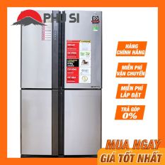 TRẢ GÓP 0% – BẢO HÀNH 1 NĂM – Tủ lạnh Sharp Inverter 556 lít SJ-FX630V-ST