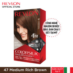 Nhuộm tóc thời trang thương hiệu số 1 tại Mỹ Revlon Colorsilk 3D Keratin cho tóc bóng mượt và óng ánh 120ml