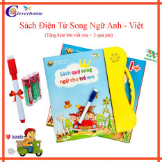 (mẫu mới 2020) Sách điện tử song ngữ cho bé