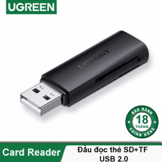 Đầu đọc thẻ SD/TF chuẩn USB 2.0 UGREEN CM264 60721 – Hãng phân phối chính thức