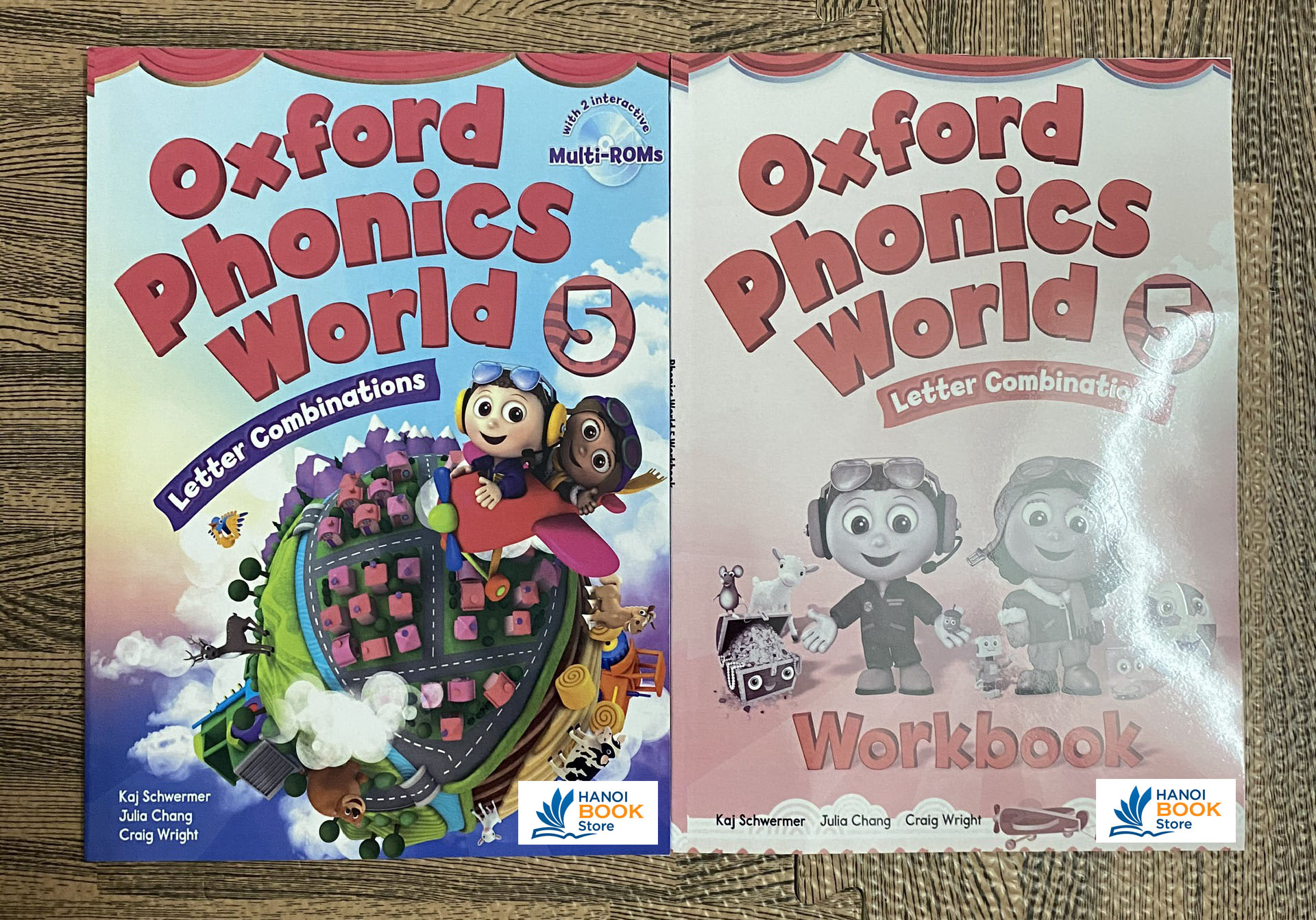 Oxford Phonics World 1,2,3,4,5 Student Book & Workbook ( tài liệu in màu)