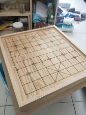 Bàn cờ tướng gỗ thông