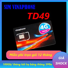 Sim 4G vinaphone TD49 trọn gói 1 năm không giới hạn tốc độ – BẢO HÀNH 1 ĐỔI 1 từ MƯỜNG THANH ROYAL