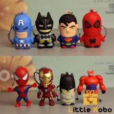 Móc Khóa Iron Man Đèn Led Móc Khóa Captain America Móc Khóa Marvel