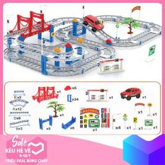 Bộ đồ chơi đường đua ô tô tàu lượn 88 chi tiết (loại to)