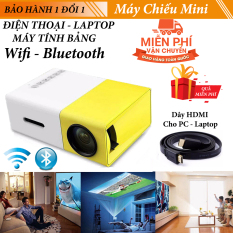 Máy chiếu phim Mini Kết nối bluetooth – Không Dây cho điện thoại laptop YG-300 hỗ trợ độ phân giải lên đến 1920 x 1080 pixel giã ngoại, giải trí cho trẻ em