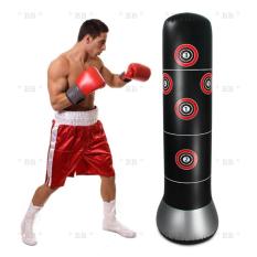 Bao trụ đấm đá Boxing 1.6m BƠM HƠI, bao tập võ tự cân bằng cao cấp – BlingBling