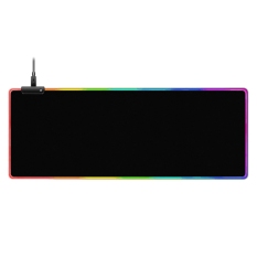 RGB Soft Gaming Mouse Pad, Illuminated LED Extended Mouse Pad, Non-Slip Rubber Base Computer Keyboard Pad – 80X30cm